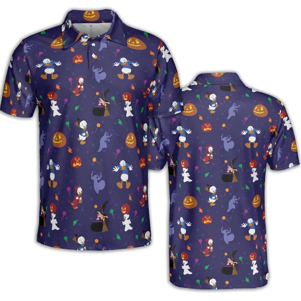 Spooky Month Halloween AOP Men/Women Polo Shirt - 2