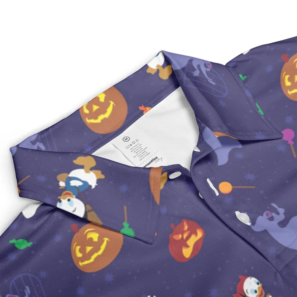 Spooky Month Halloween AOP Men/Women Polo Shirt - 3