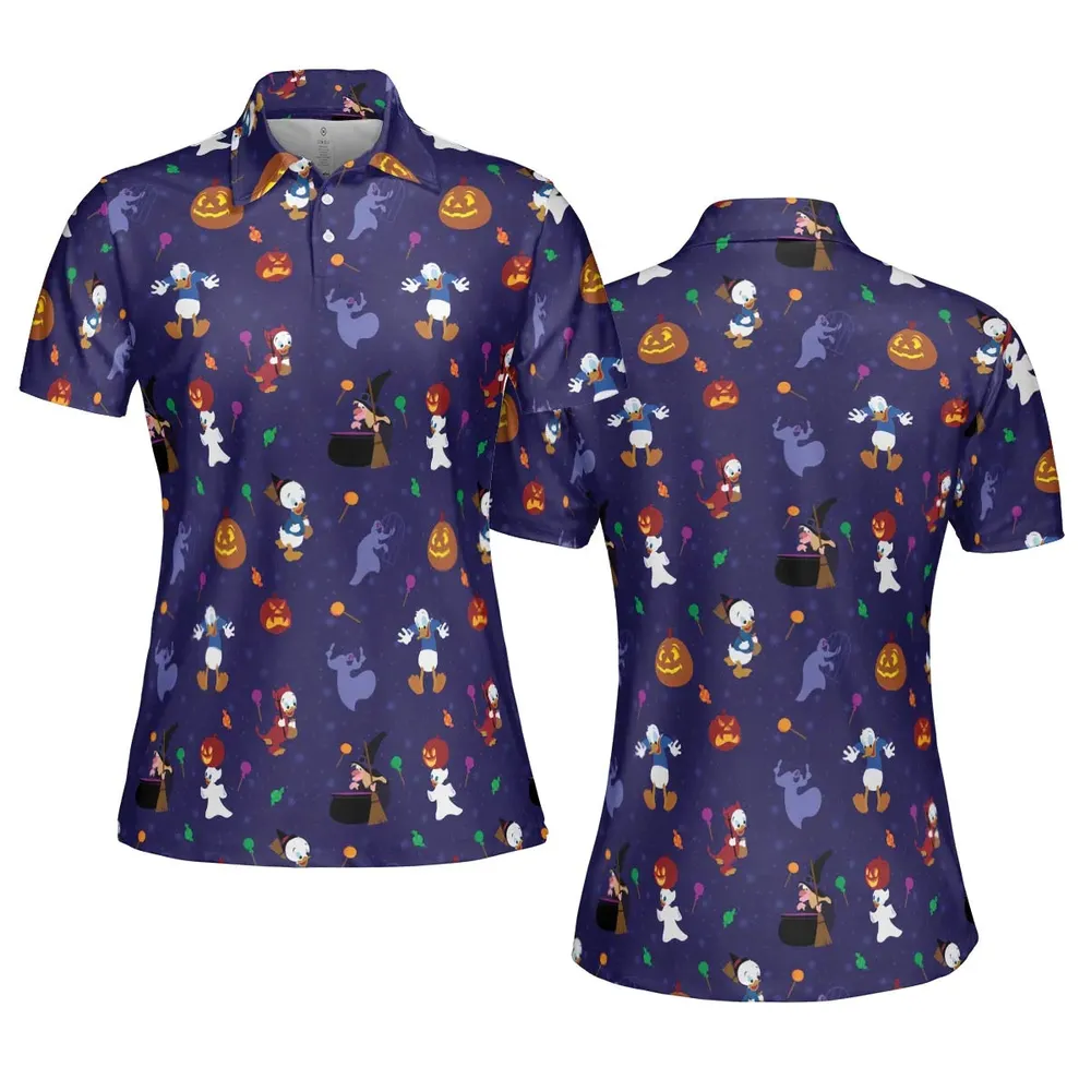 Spooky Month Halloween AOP Men/Women Polo Shirt - 5