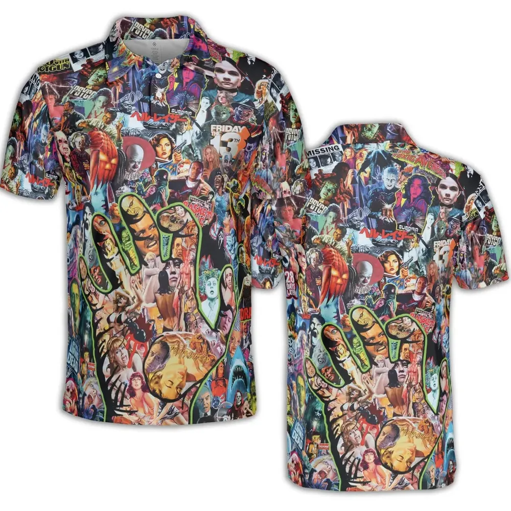Horror My Love AOP Men/Women Polo Shirt - 2
