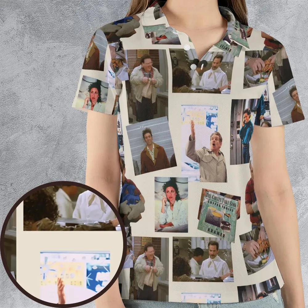 Seinfeld Famous Scenes AOP Men/Women Polo Shirt - 4