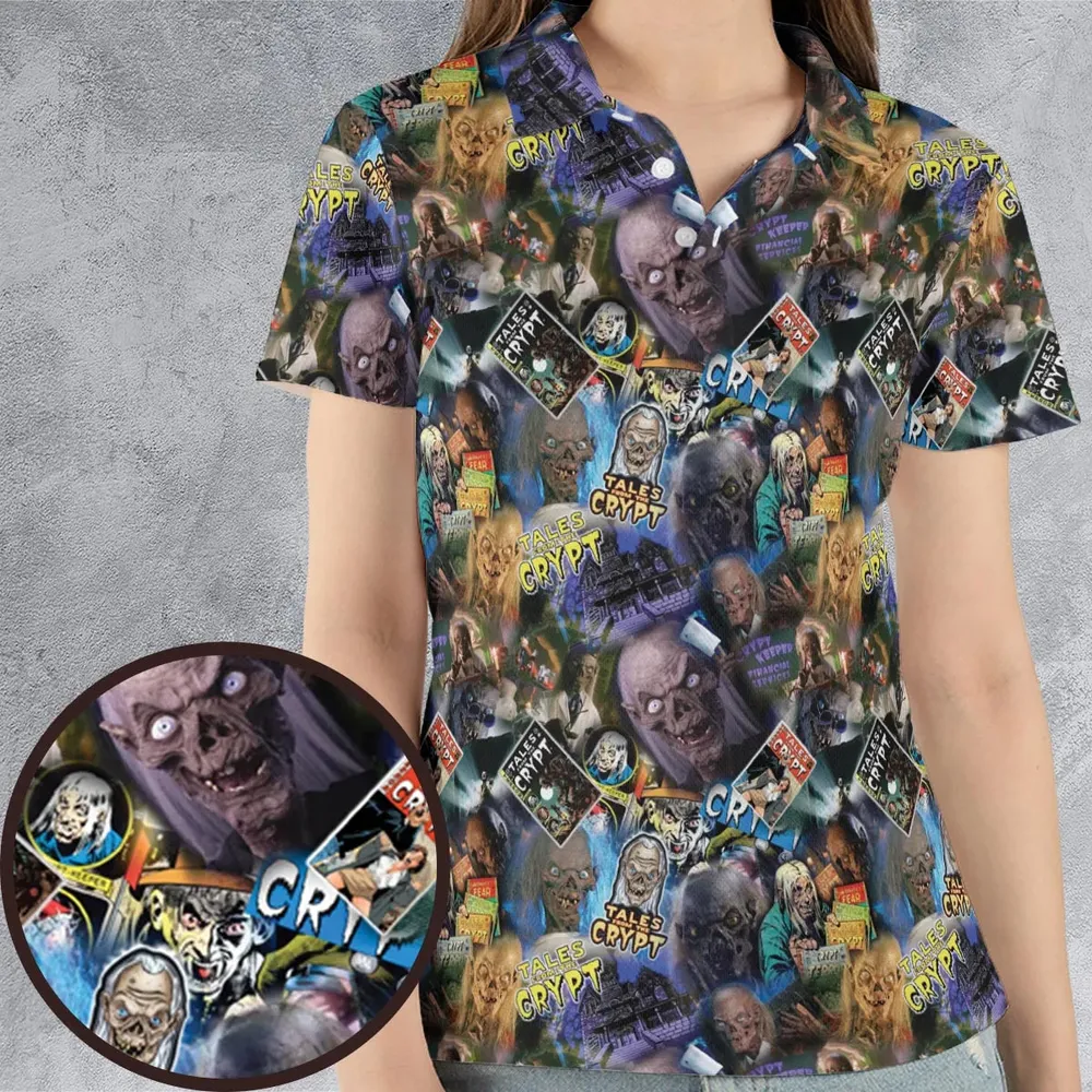 Tales from the Crypt AOP Men/Women Polo Shirt - 4