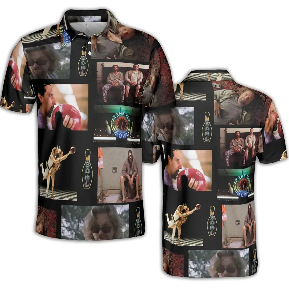 The Big Lebowski Famous Scenes AOP Men/Women Polo Shirt - 2