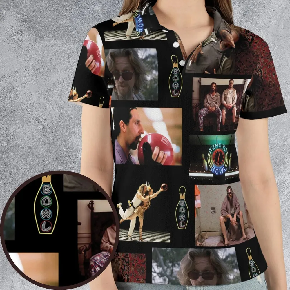 The Big Lebowski Famous Scenes AOP Men/Women Polo Shirt - 4
