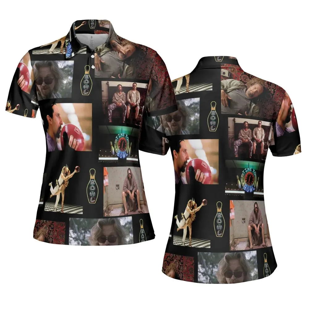 The Big Lebowski Famous Scenes AOP Men/Women Polo Shirt - 5