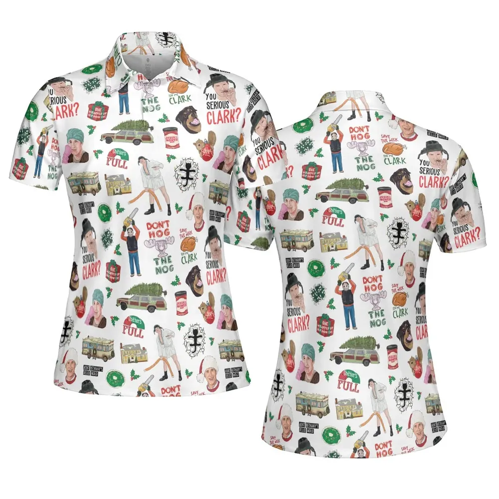 National Lampoon's Christmas Vacation Pattern AOP Men/Women Polo Shirt - 5