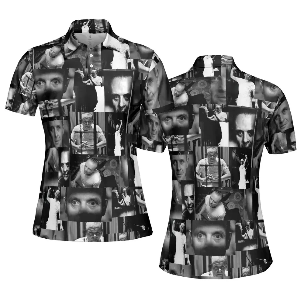 Hannibal Lecter The Silence of the Lambs AOP Men/Women Polo Shirt - 5