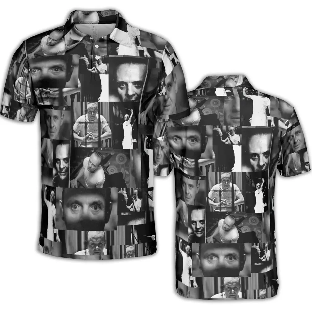 Hannibal Lecter The Silence of the Lambs AOP Men/Women Polo Shirt - 2
