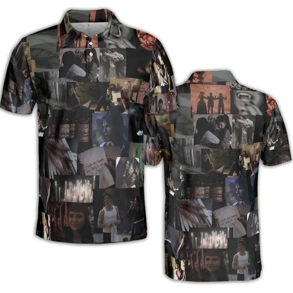 Memorable Vampire Moments The Vampire Diary AOP Men/Women Polo Shirt - 2