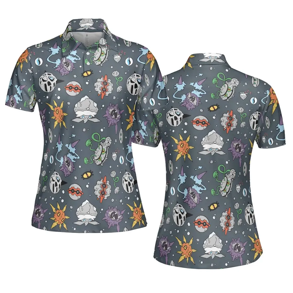 Rock Type Pokemon AOP Men/Women Polo Shirt - 5