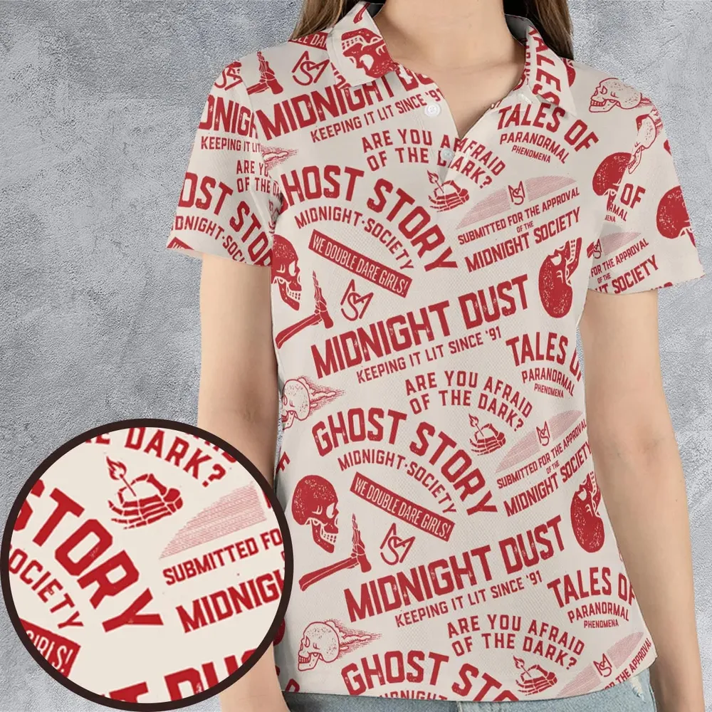 Midnight Dust Are You Afraid Of Dark AOP Men/Women Polo Shirt - 4