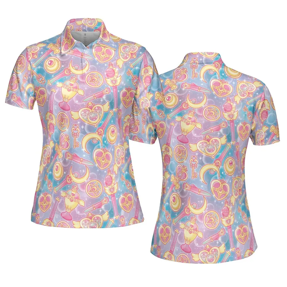 Magical Girls Sailor Moon AOP Men/Women Polo Shirt - 5