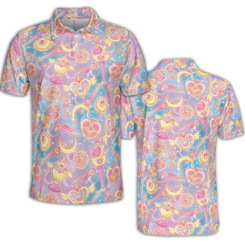 Magical Girls Sailor Moon AOP Men/Women Polo Shirt - 2