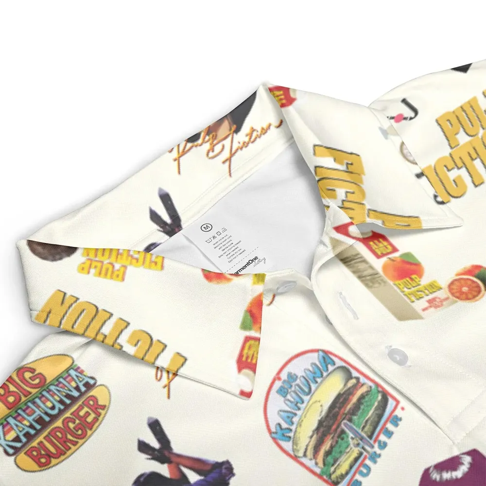 Pulp Fiction Pattern AOP Men/Women Polo Shirt - 3