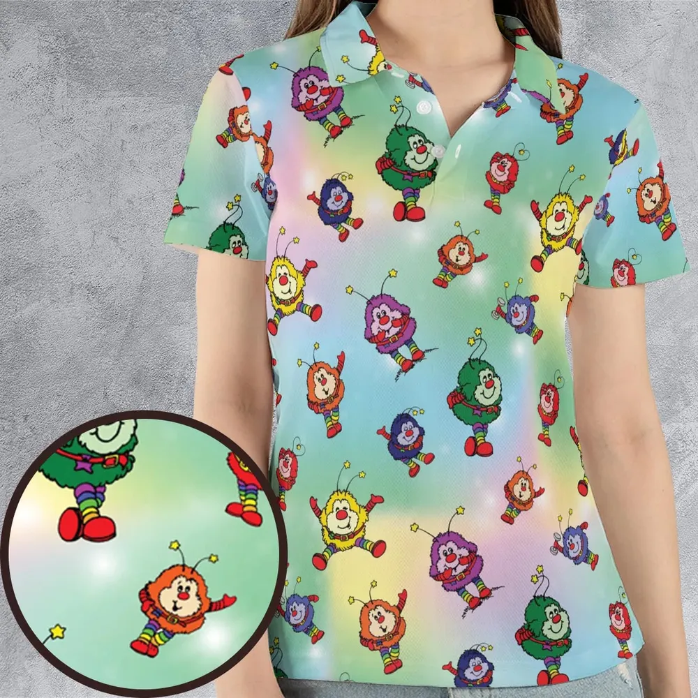 Rainbow Brite Sprites AOP Men/Women Polo Shirt - 4