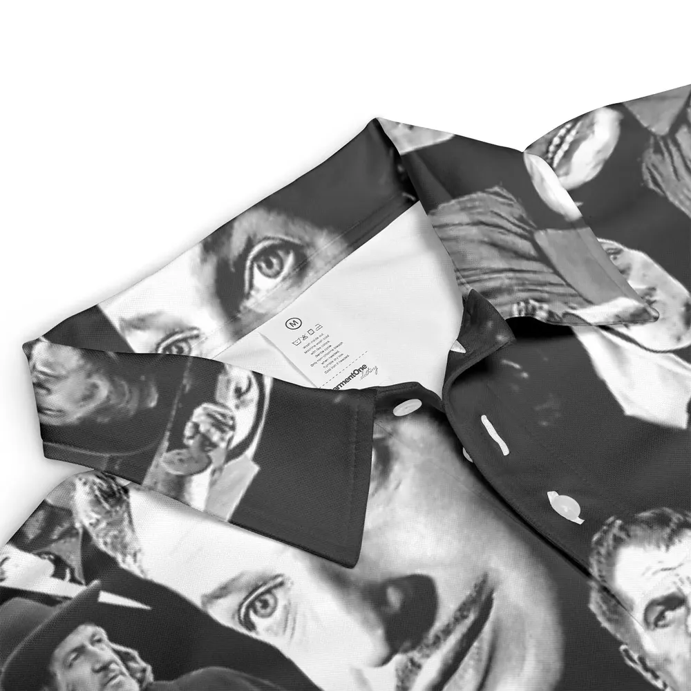 Horror Characters The Many Faces Of Vincent Price AOP Men/Women Polo Shirt - 3