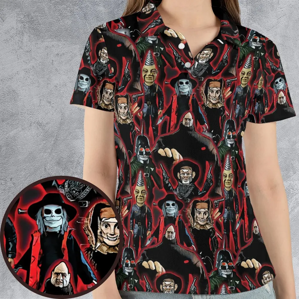Puppet Master Collage AOP Men/Women Polo Shirt - 4