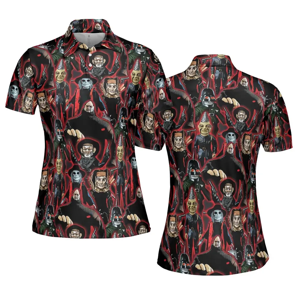Puppet Master Collage AOP Men/Women Polo Shirt - 5