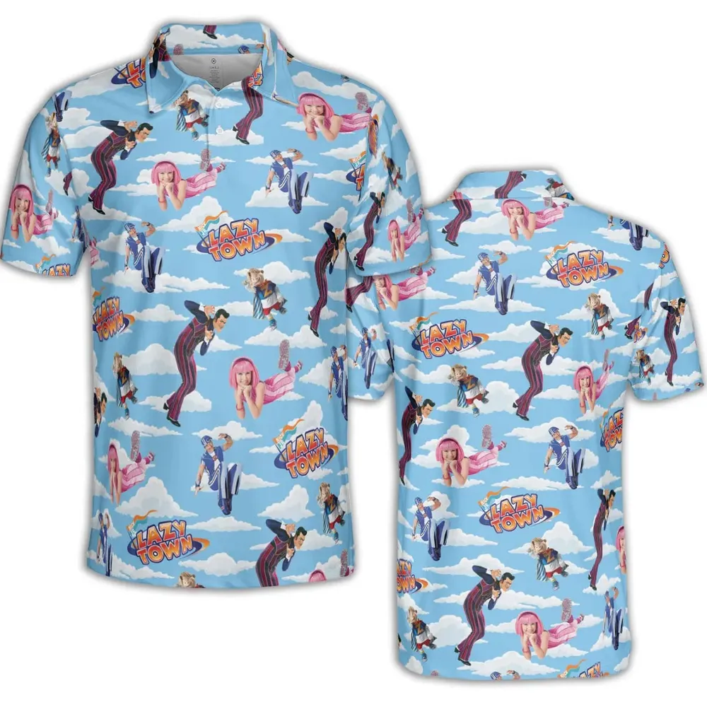 Lazy Town Collage AOP Men/Women Polo Shirt - 2