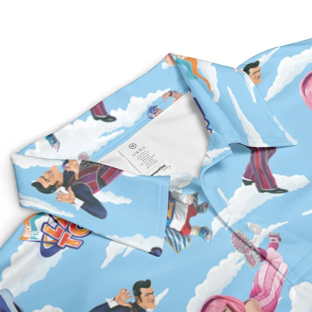 Lazy Town Collage AOP Men/Women Polo Shirt - 3