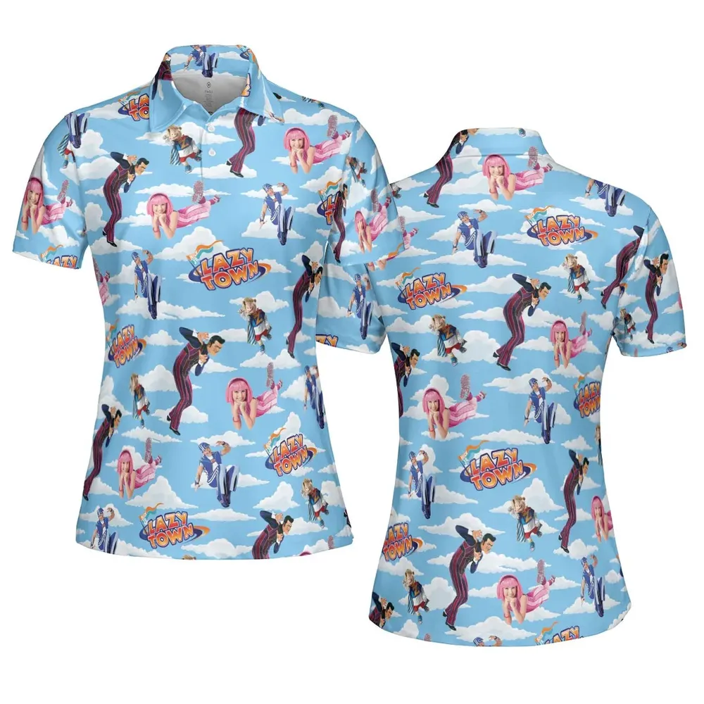 Lazy Town Collage AOP Men/Women Polo Shirt - 5