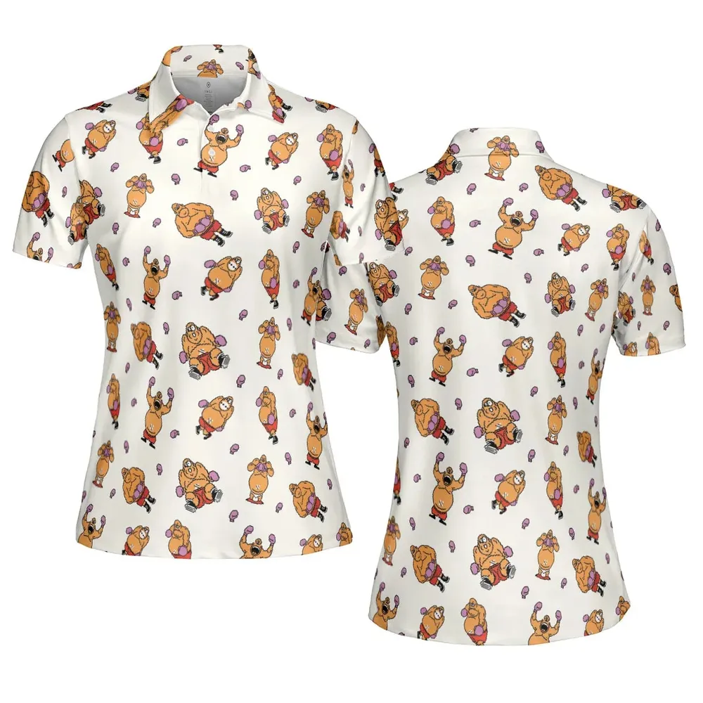 King Hippo Punch Out AOP Men/Women Polo Shirt - 5