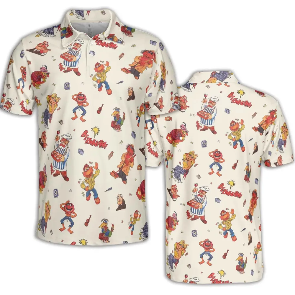 Backstage Inspired The Muppets AOP Men/Women Polo Shirt - 2