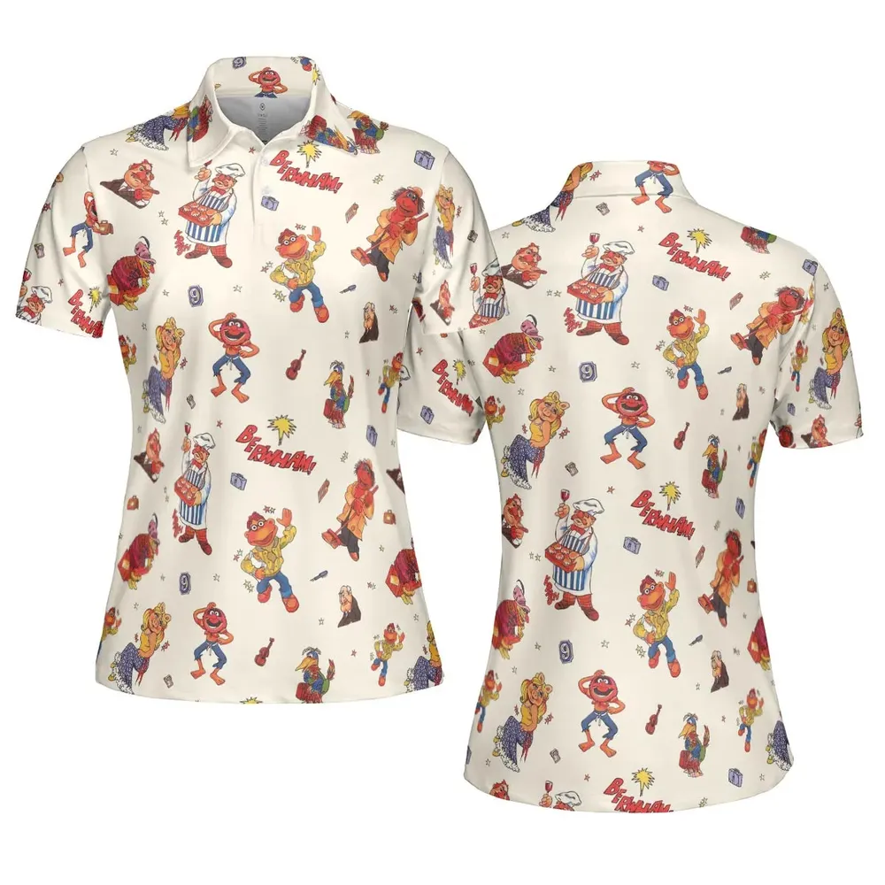 Backstage Inspired The Muppets AOP Men/Women Polo Shirt - 5
