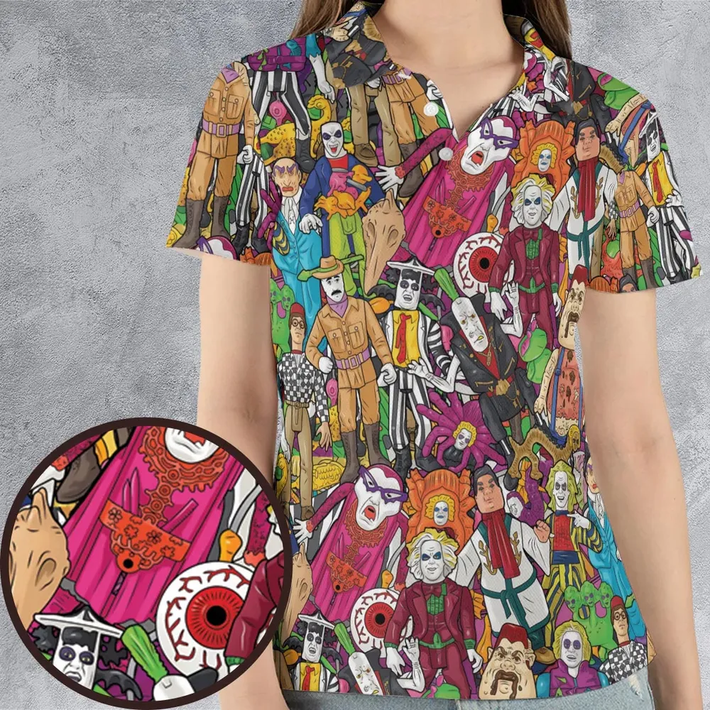 Beetlejuice Toybox AOP Men/Women Polo Shirt - 4