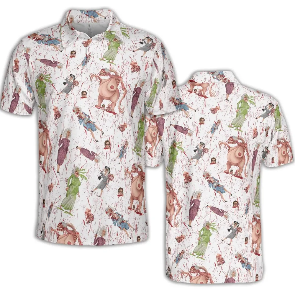 Braindead Dead Alive In North America AOP Men/Women Polo Shirt - 2