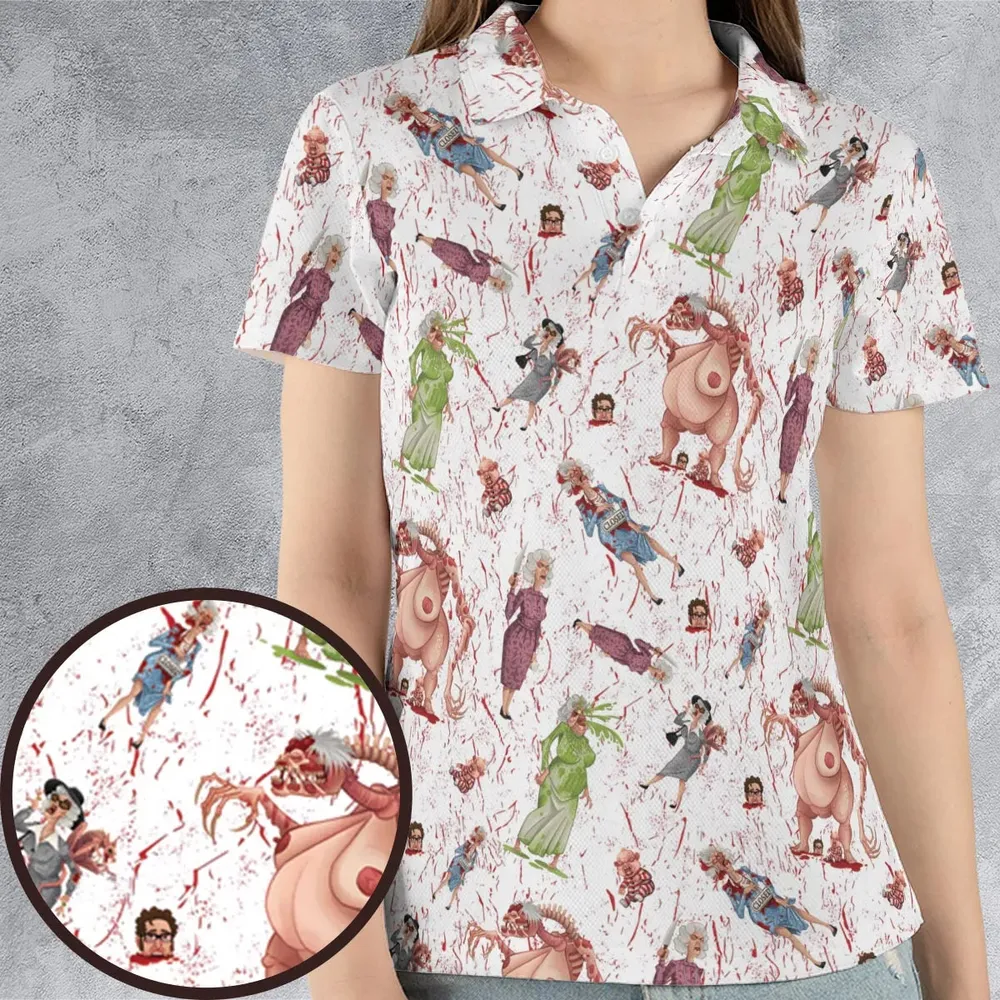 Braindead Dead Alive In North America AOP Men/Women Polo Shirt - 4