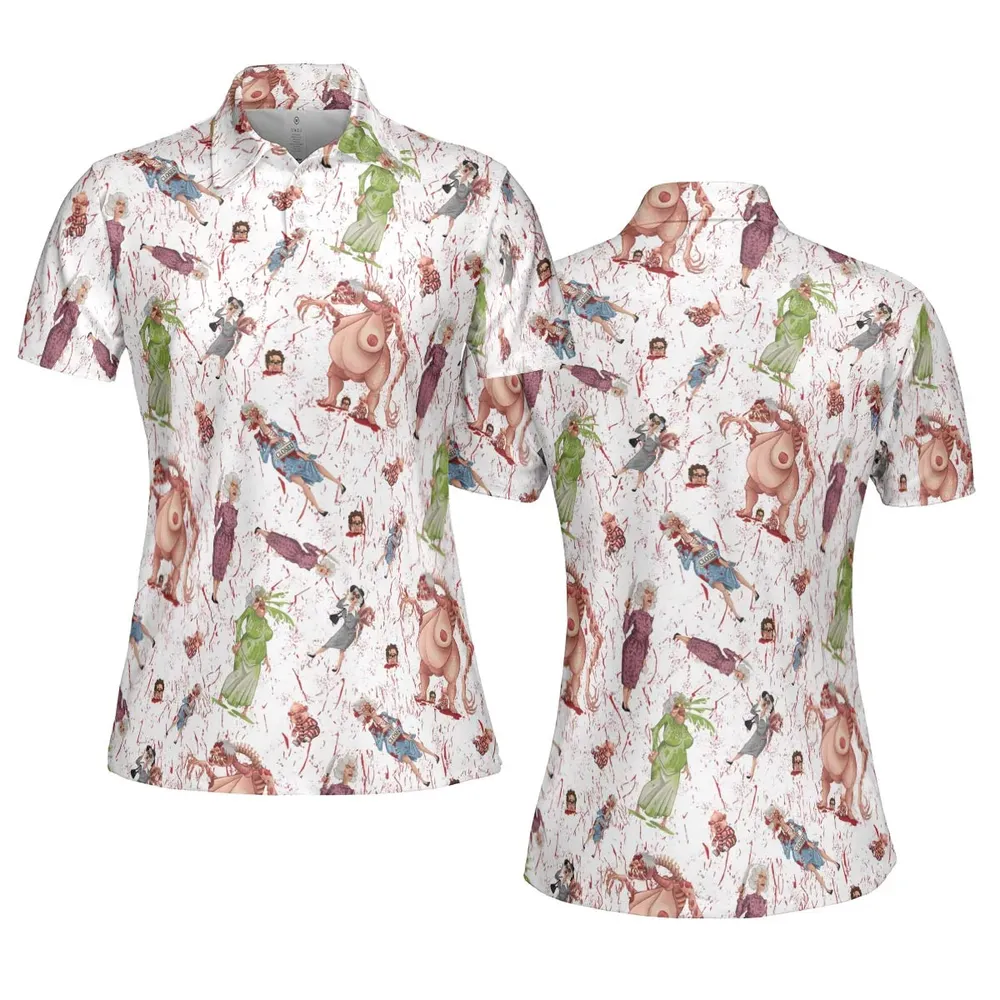 Braindead Dead Alive In North America AOP Men/Women Polo Shirt - 5
