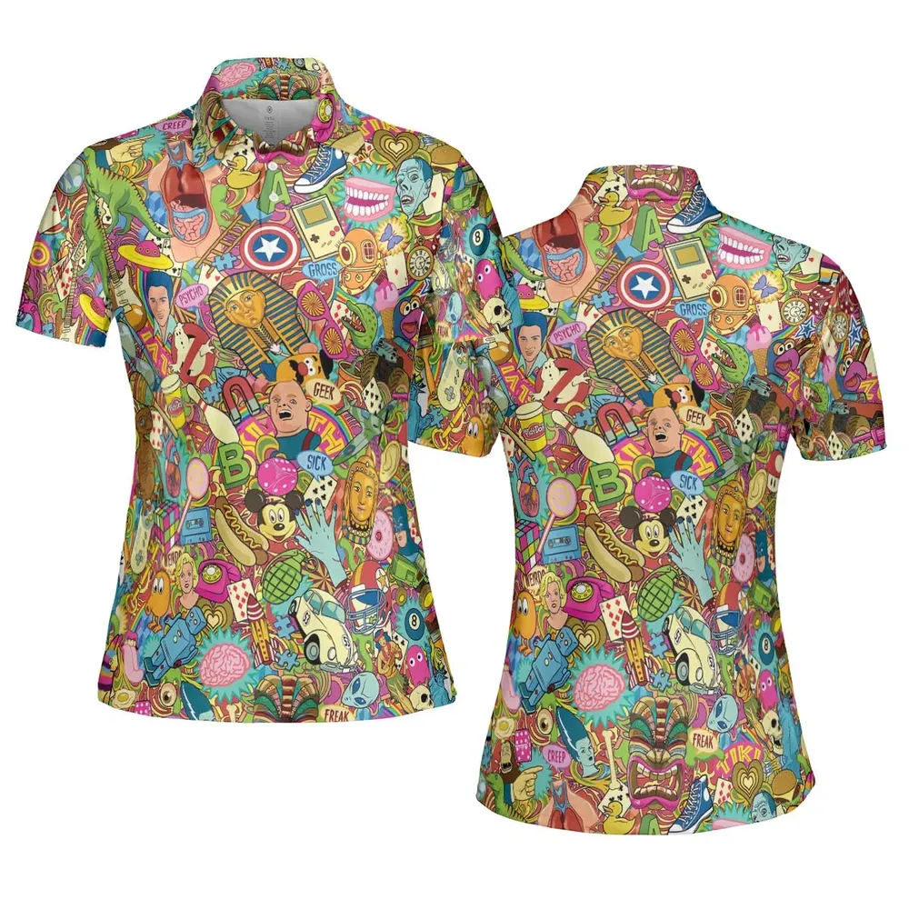 Nostalgia Toys Pop Culture Toys AOP Men/Women Polo Shirt - 5