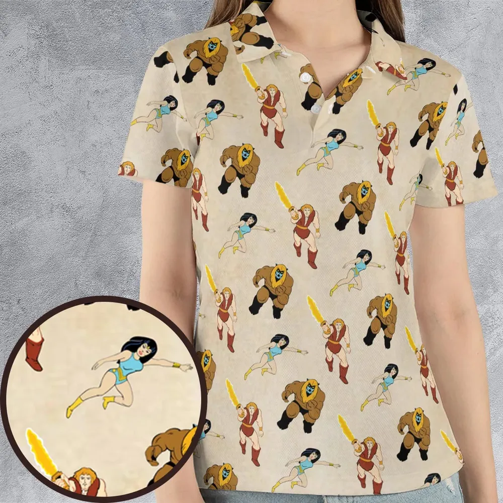 Thundarr the Barbarian AOP Men/Women Polo Shirt - 4
