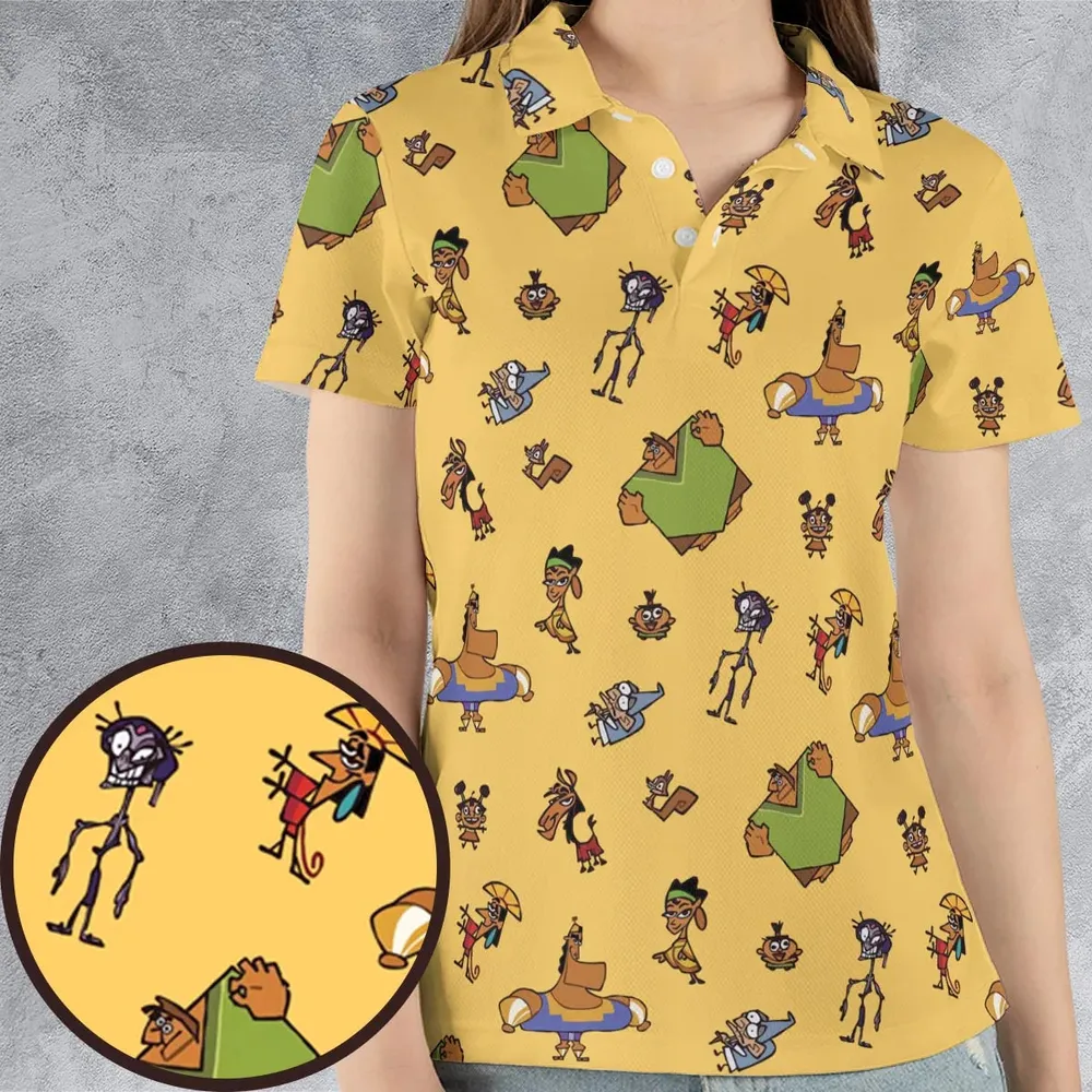 Groovy Threads The Emperor's New Groove AOP Men/Women Polo Shirt - 4