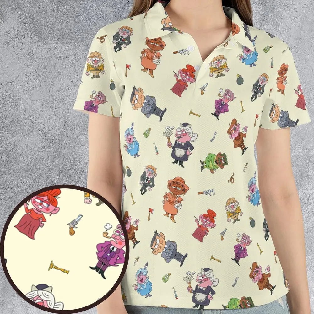 Board Game Drip Clue AOP Men/Women Polo Shirt - 4