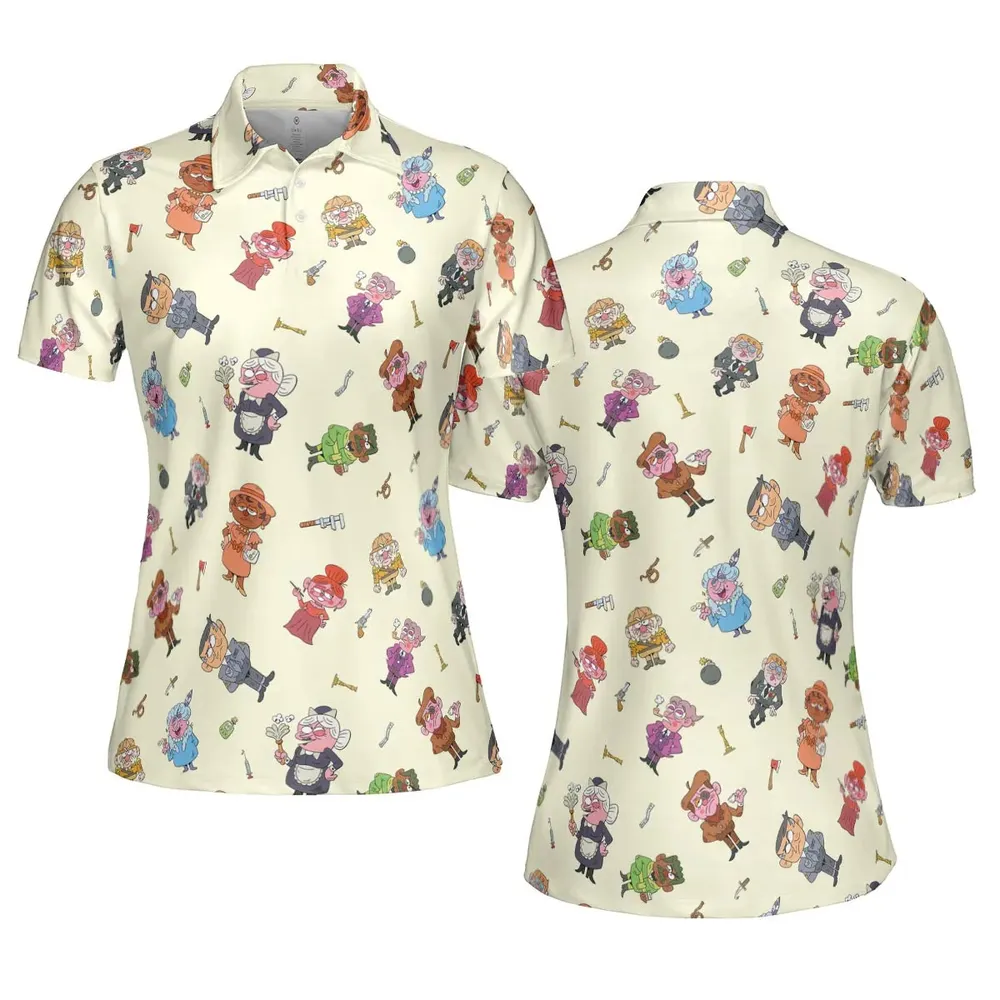 Board Game Drip Clue AOP Men/Women Polo Shirt - 5