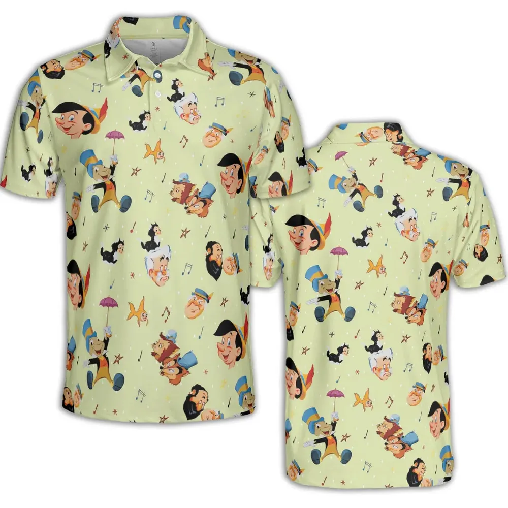 I Can't Stop Lying Pinocchio AOP Men/Women Polo Shirt - 2
