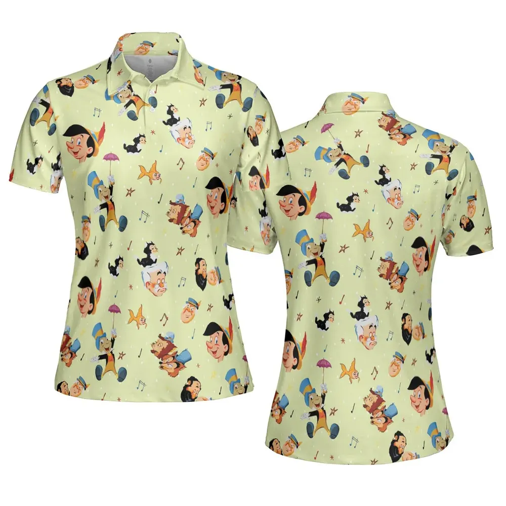 I Can't Stop Lying Pinocchio AOP Men/Women Polo Shirt - 5