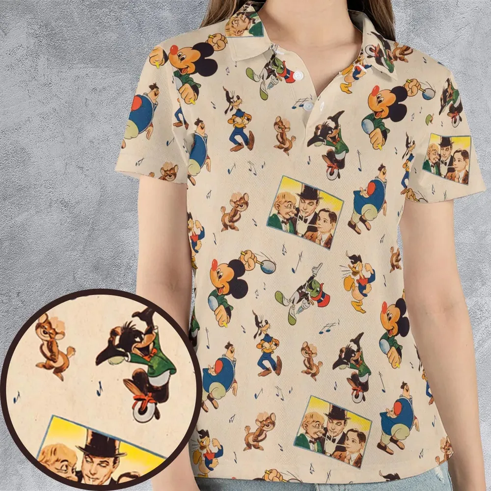 Fun And Fancy Free Characters AOP Men/Women Polo Shirt - 4