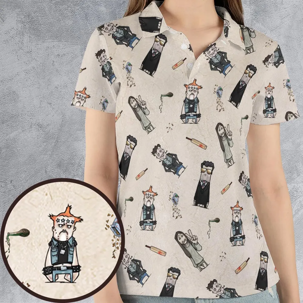 80s Madness The Young Ones AOP Men/Women Polo Shirt - 4