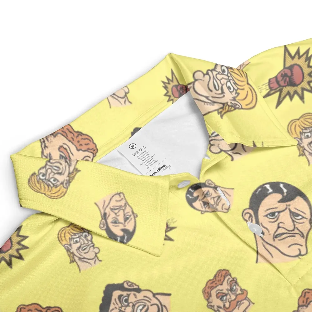 Retro Ring Kings Punch-out AOP Men/Women Polo Shirt - 3