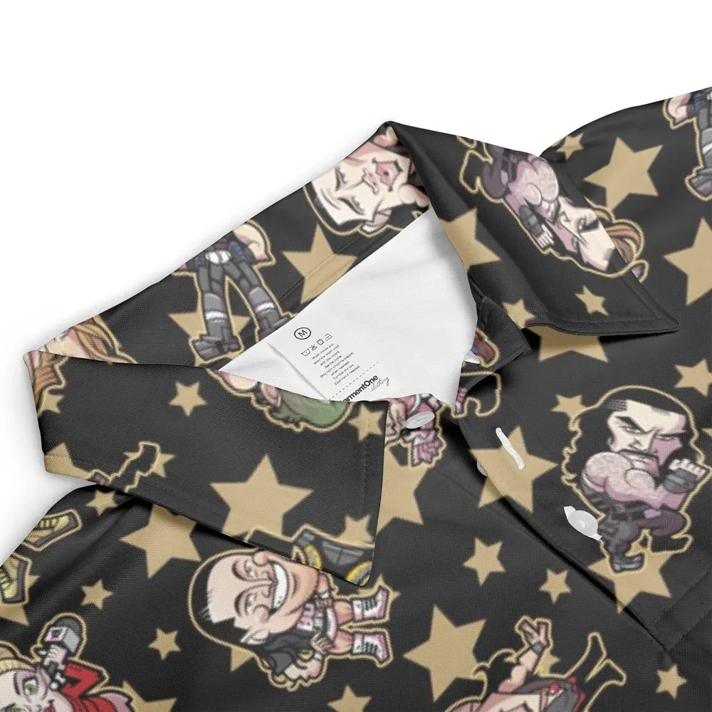 Wrestlers Mini Icons AOP Men/Women Polo Shirt - 3
