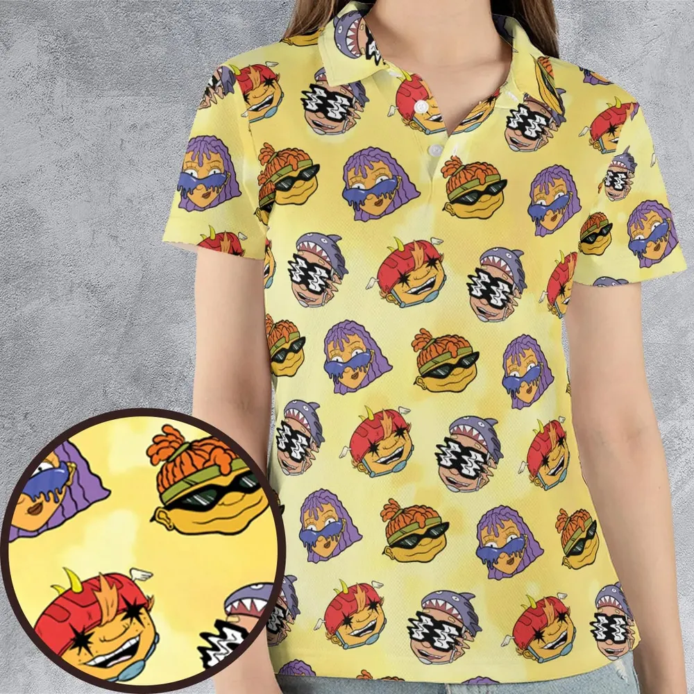 Stay Rad Rocket Power AOP Men/Women Polo Shirt - 4