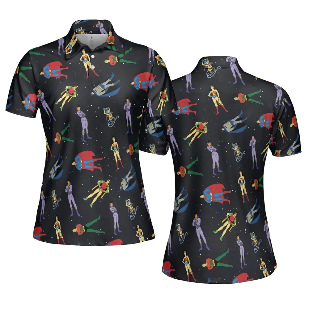 The Super Powers Team Super Friends AOP Men/Women Polo Shirt - 5
