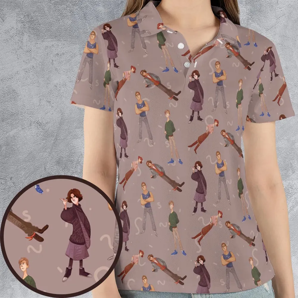 High School Icons The Breakfast Club AOP Men/Women Polo Shirt - 4