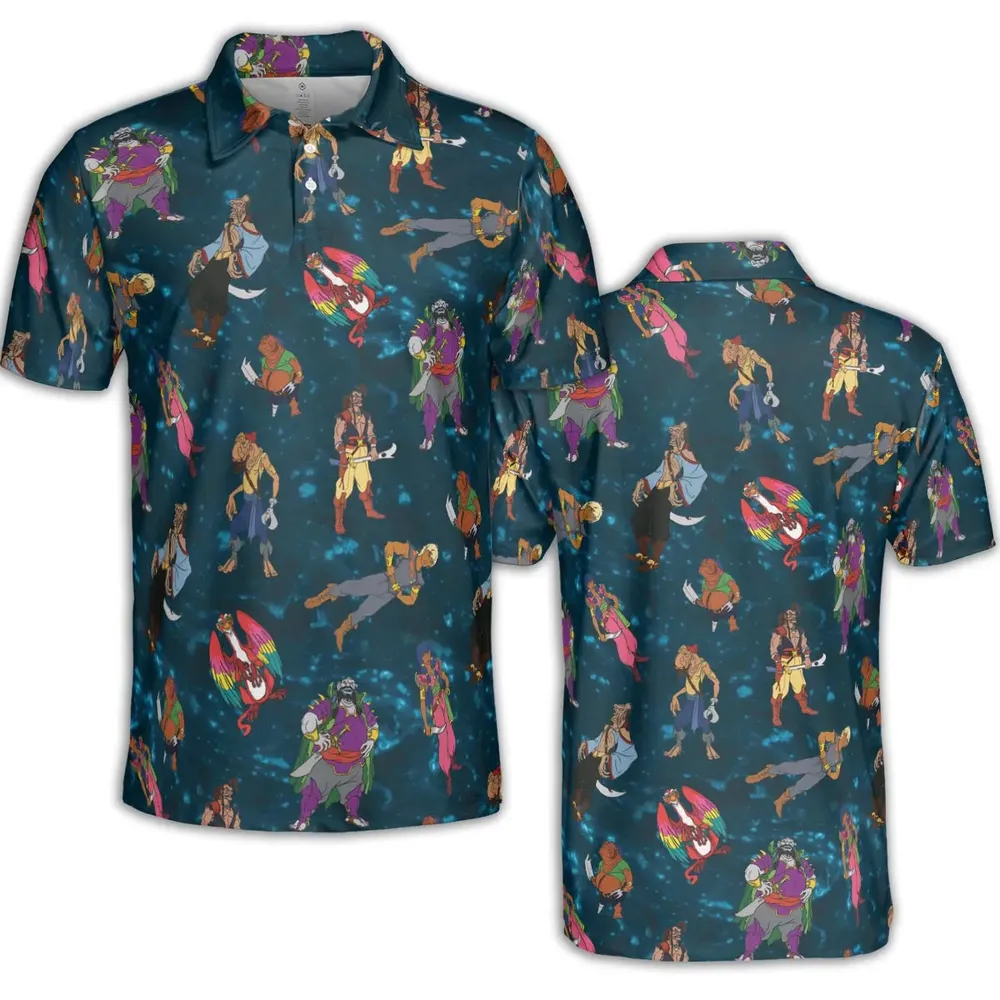 The Pirates of Dark Water characters AOP Men/Women Polo Shirt - 2
