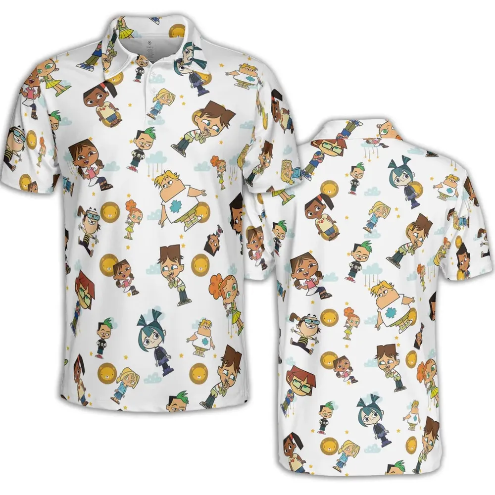 Drama Llamas Total Drama AOP Men/Women Polo Shirt - 2
