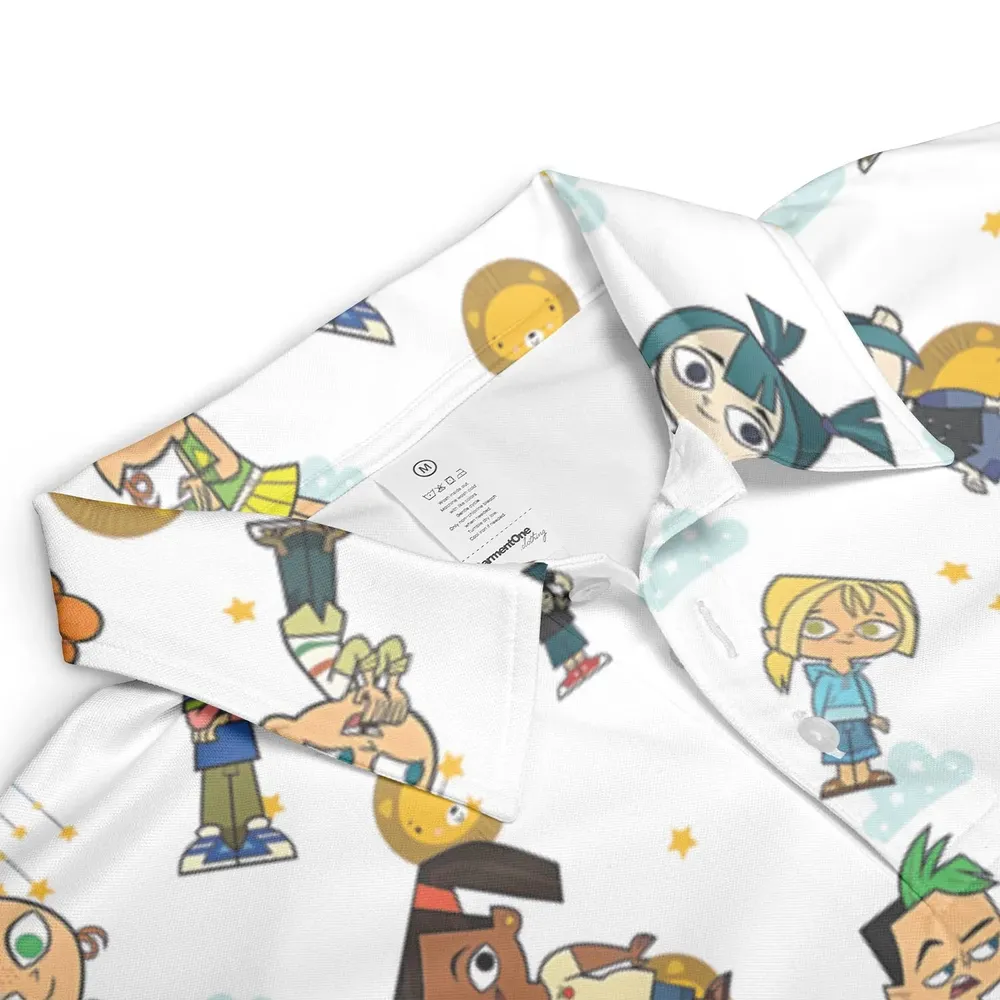 Drama Llamas Total Drama AOP Men/Women Polo Shirt - 3