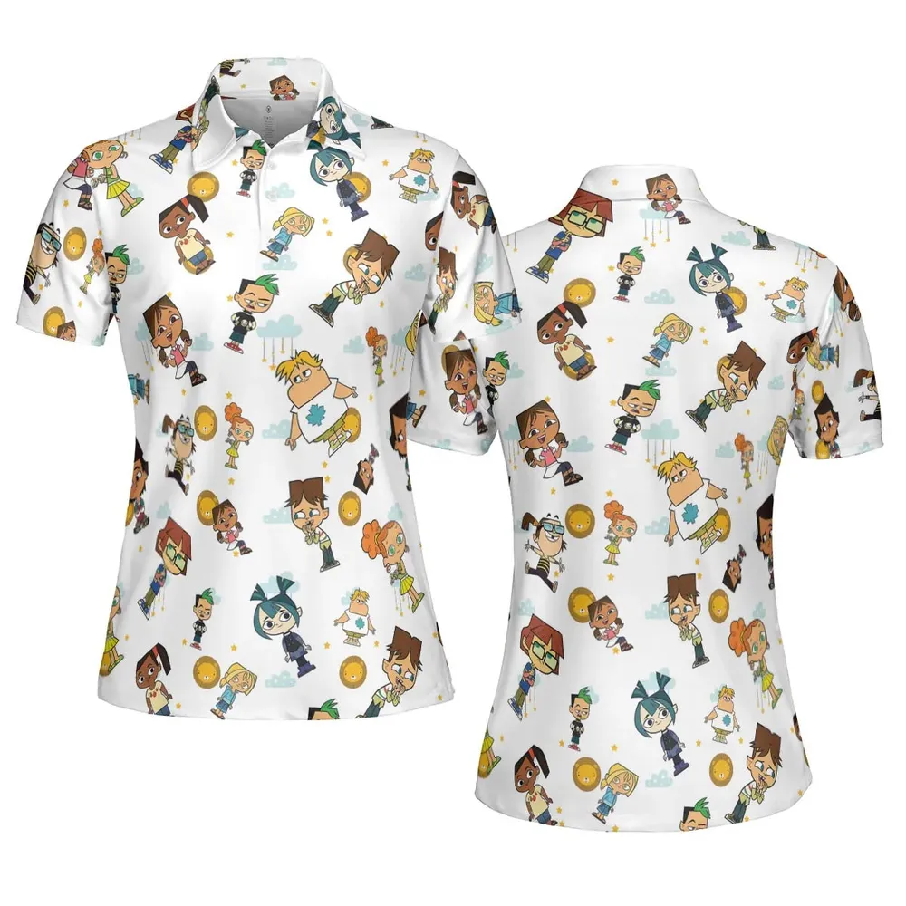 Drama Llamas Total Drama AOP Men/Women Polo Shirt - 5